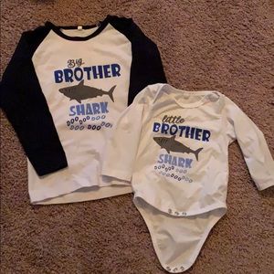 Big Brother/Little Brother Baby Shark Shirts